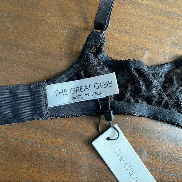 The Great Eros Laurel Scoop Bralette Black - Picture 3 of 5